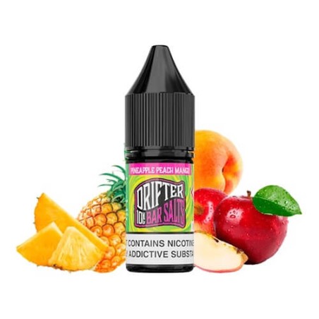 PINEAPPLE PEACH MANGO NIC SALT 10ML 10MG DRIFTER BAR