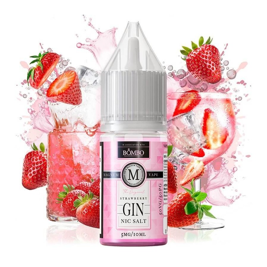 STRAWBERRY GIN NIC SALT 10MG MAGNUM BOMBO