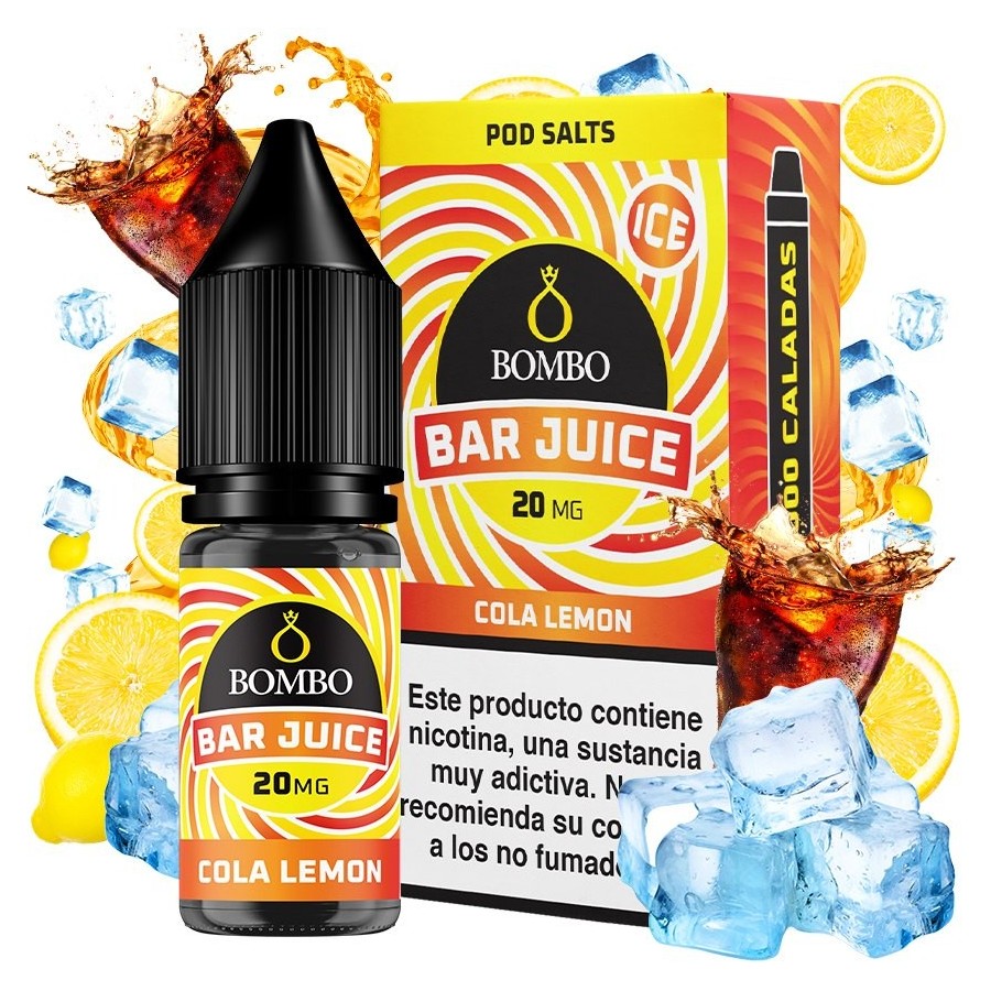 COLA LEMON ICE NICSALT 10ML 20MG BAR JUICE BOMBO