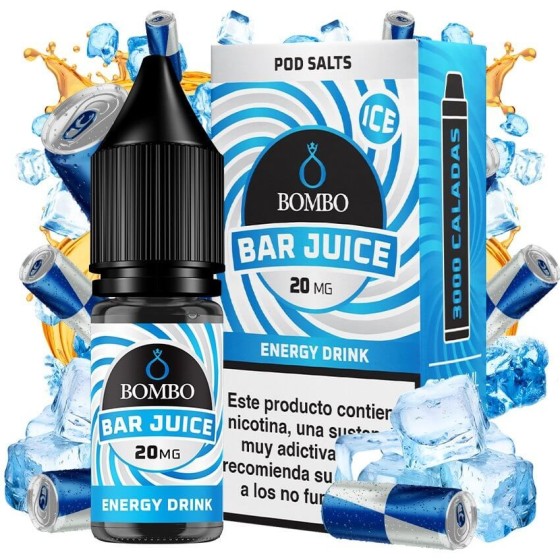 ENERGY DRINK ICE NICSALT 10ML 20MG BAR JUICE BOMBO