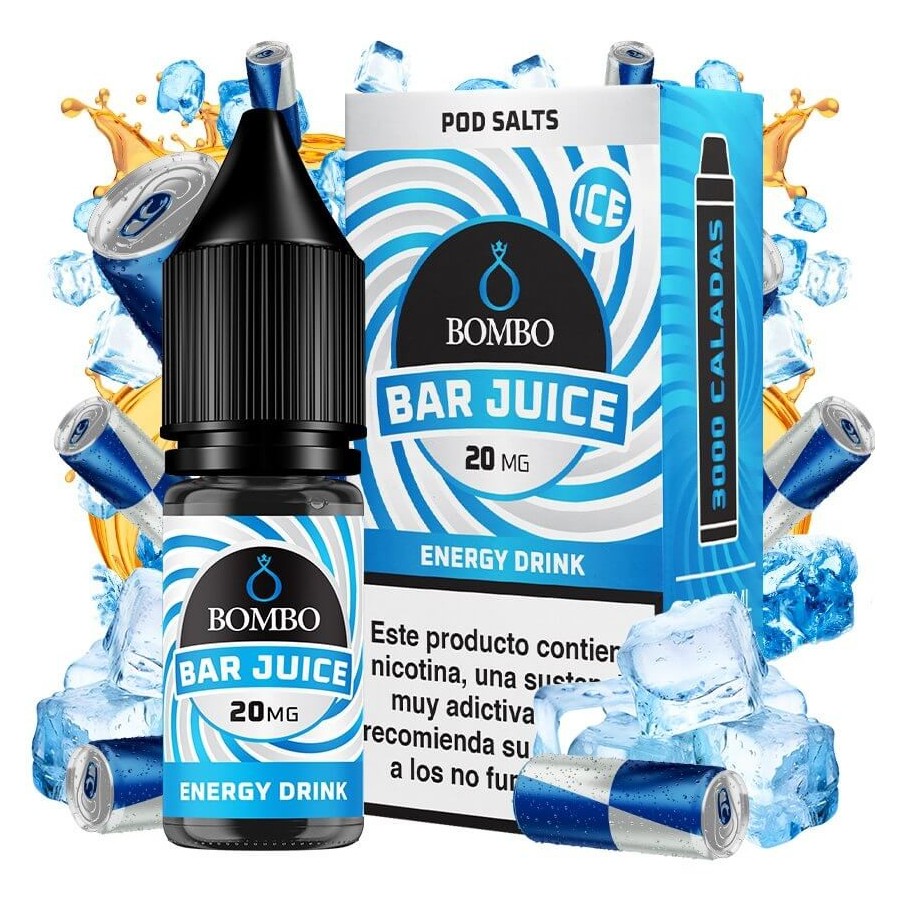 ENERGY DRINK ICE NICSALT 10ML 20MG BAR JUICE BOMBO