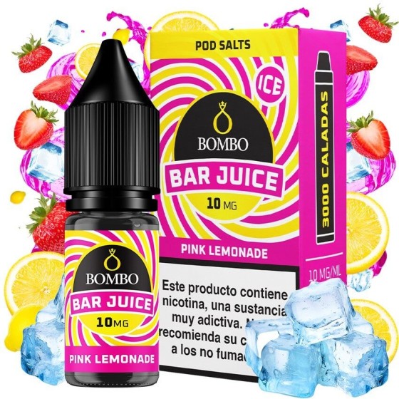 PINK LEMONADE ICE NICSALT 10ML 10MG BAR JUICE BOMBO