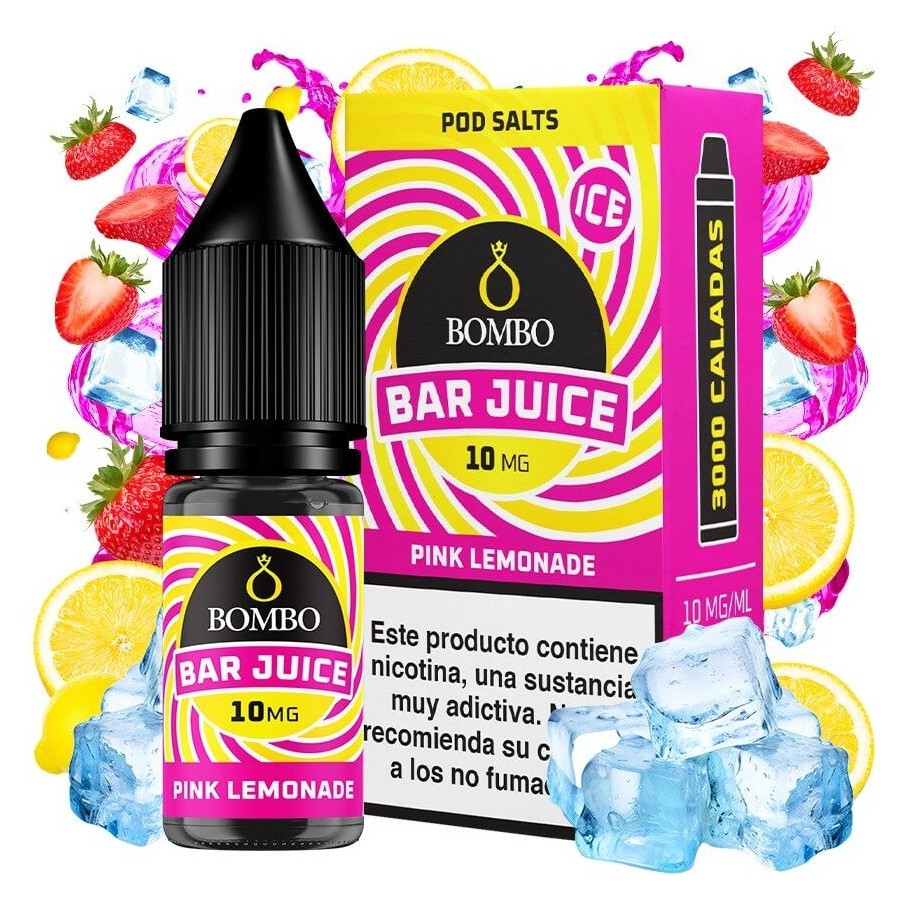 PINK LEMONADE ICE NICSALT 10ML 10MG BAR JUICE BOMBO
