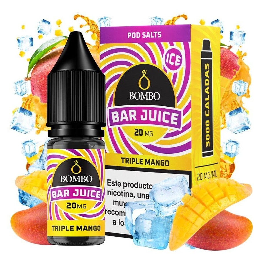 TRIPLE MANGO ICE NICSALT 10ML 20MG BAR JUICE BOMBO