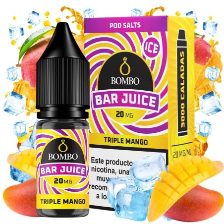 TRIPLE MANGO ICE NICSALT 10ML 20MG BAR JUICE BOMBO