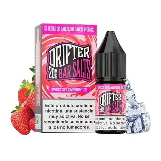 SWEET STRAWBERRY ICE NIC SALT 10ML 20MG DRIFTER BAR