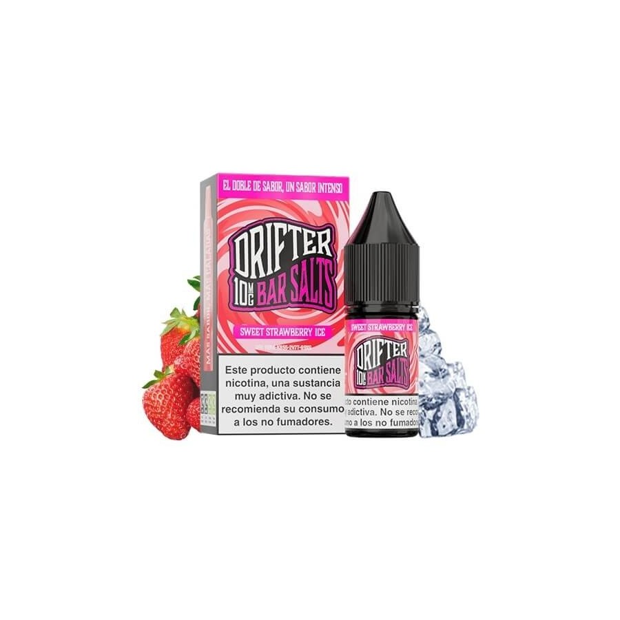 SWEET STRAWBERRY ICE NIC SALT 10ML 10MG DRIFTER BAR