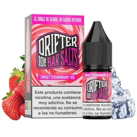 SWEET STRAWBERRY ICE NIC SALT 10ML 10MG DRIFTER BAR