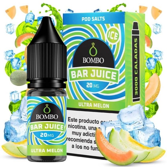 ULTRA MELON ICE NICSALT 10ML 20MG BAR JUICE BOMBO