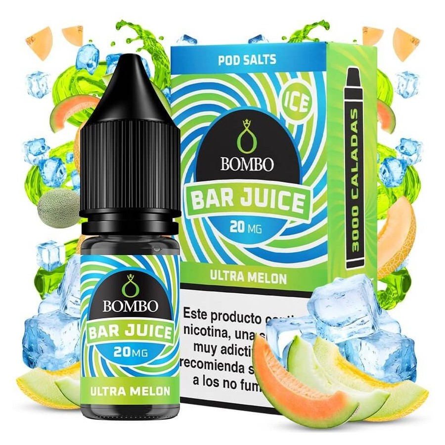 ULTRA MELON ICE NICSALT 10ML 20MG BAR JUICE BOMBO