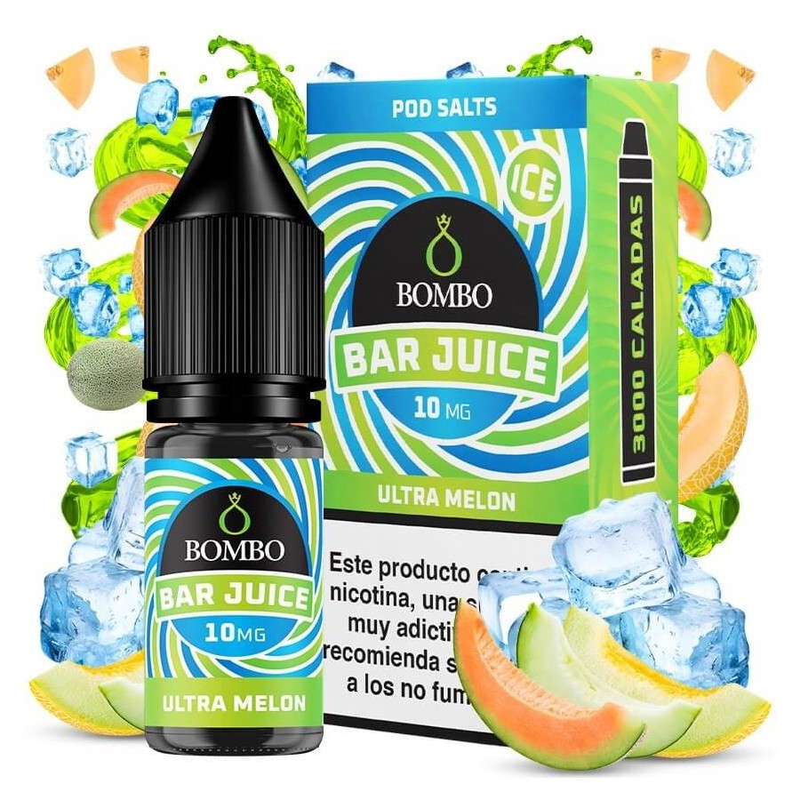 ULTRA MELON ICE NICSALT 10ML 10MG BAR JUICE BOMBO