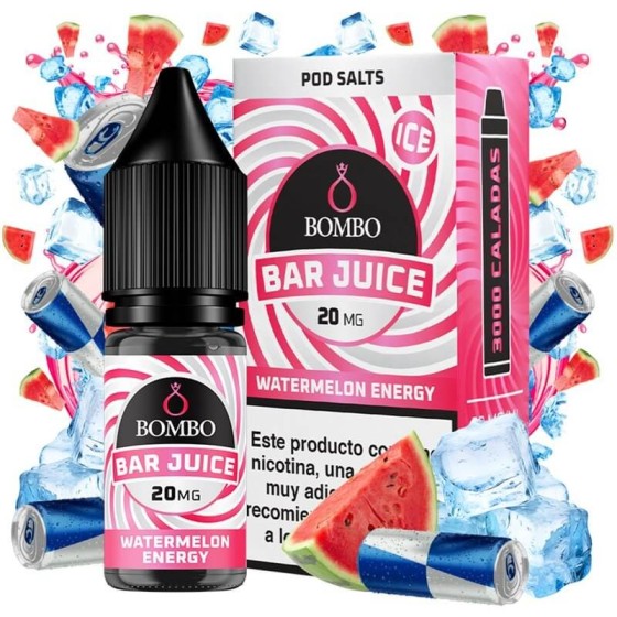 WATERMELON ENERGY ICE NICSALT 10ML 20MG BAR JUICE BOMBO