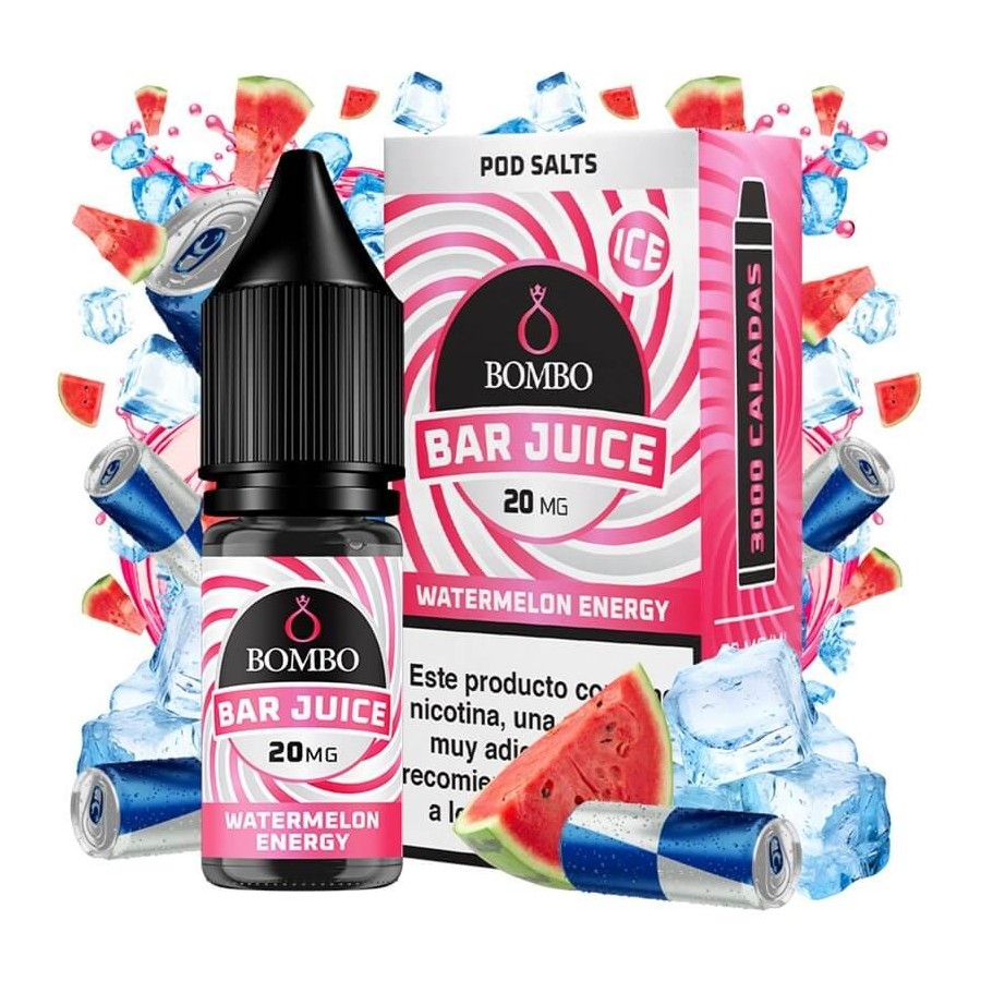 WATERMELON ENERGY ICE NICSALT 10ML 20MG BAR JUICE BOMBO