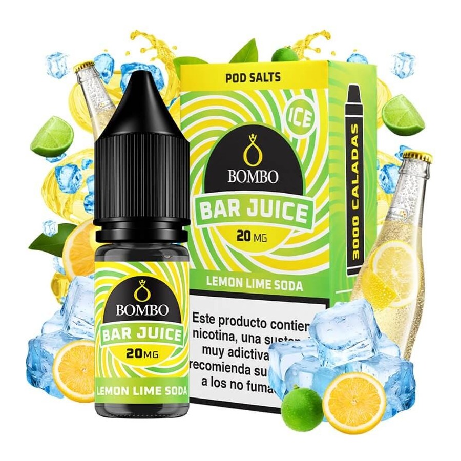 LEMON LIME SODA ICE NICSALT 10ML 20MG BAR JUICE BOMBO