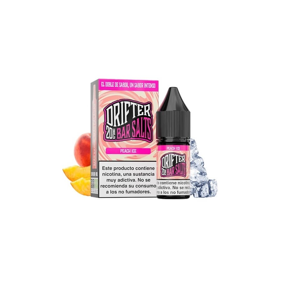 PEACH ICE NIC SALT 10ML 20MG DRIFTER BAR