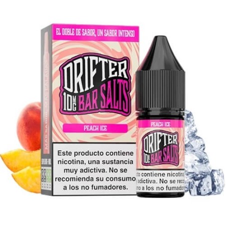 PEACH ICE NIC SALT 10ML 10MG DRIFTER BAR