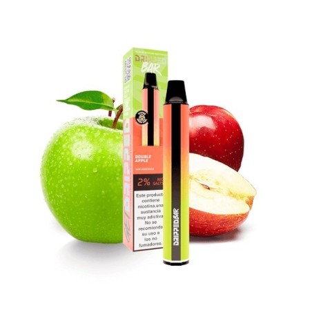 DESECHABLE DOUBLE APPLE DRIPPED BAR 20MG