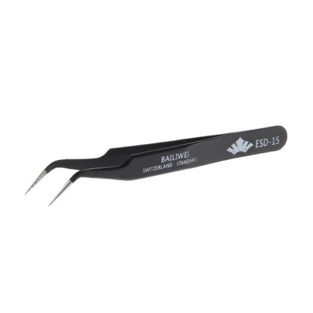 PINZA ANTIESTATICA CURVADA ESD15