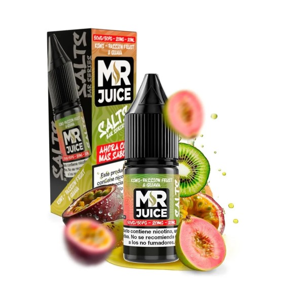 KIWI PASSION FRUIT GUAVA NIC SALT 10ML 20MG MR JUICE