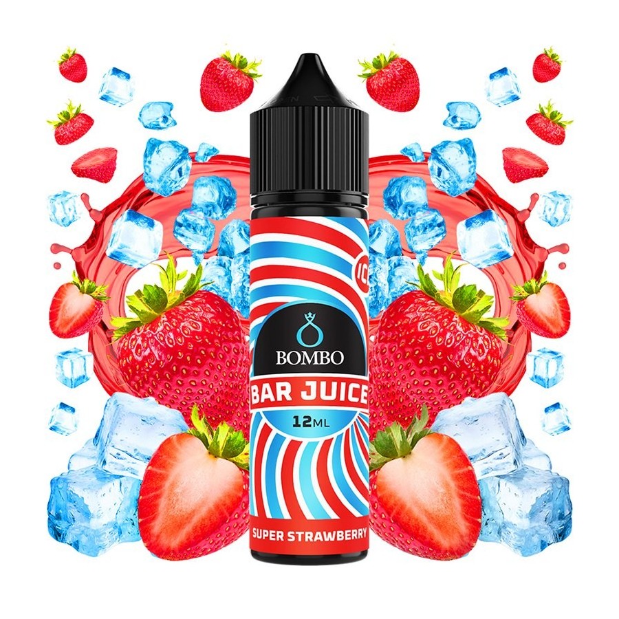 AROMA SUPER STRAWBERRY ICE 12ML LONGFILL BOMBO BAR JUICE