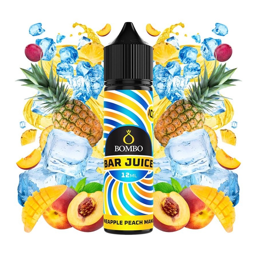 AROMA PINEAPPLE PEACH MANGO ICE 12ML LONGFILL BOMBO BAR JUICE