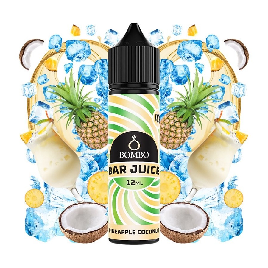 AROMA PINEAPPLE COCONUT ICE 12ML LONGFILL BOMBO BAR JUICE