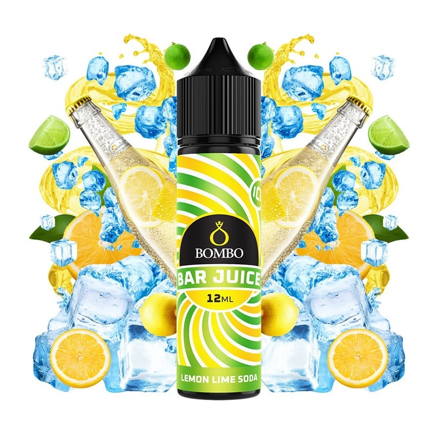 AROMA LEMON LIME SODA ICE 12ML LONGFILL BOMBO BAR JUICE