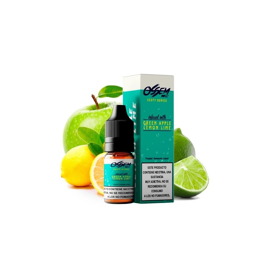 GREEN APPLE LEMON LIME NIC SALT 10ML 20MG OSSEM