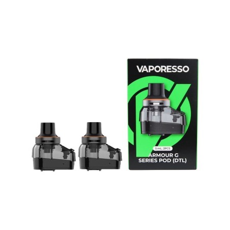 DEPÓSITO CARTUCHO ARMOUR G SERIES DTL 5ML VAPORESSO 2 UDS.