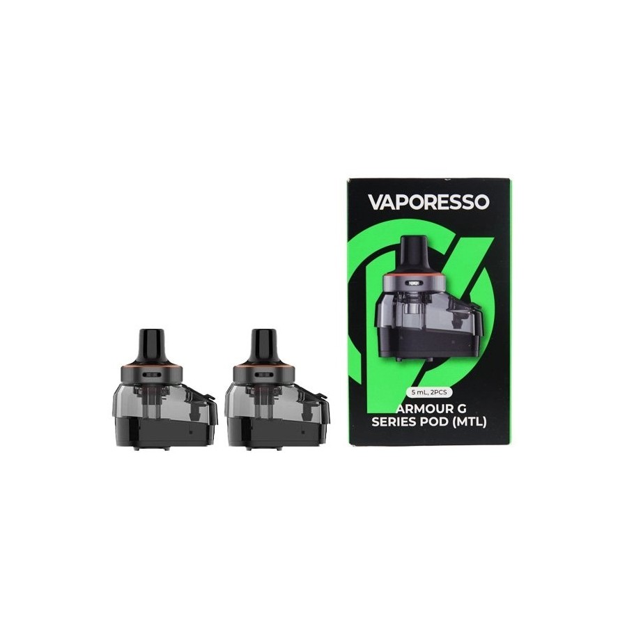 DEPÓSITO CARTUCHO ARMOUR G SERIES MTL 5ML VAPORESSO 2 UDS.