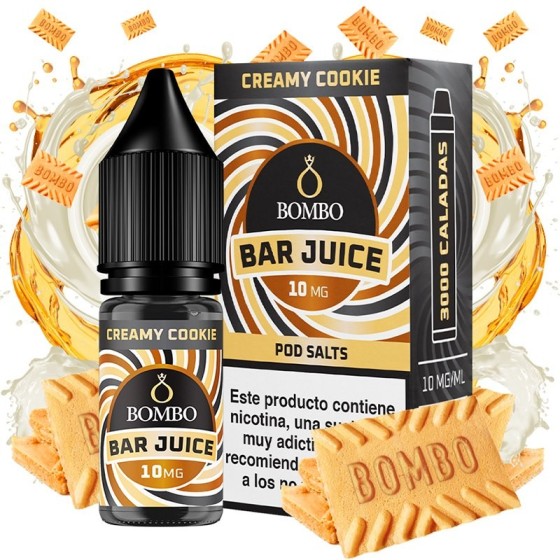 CREAMY COOKIE BAR JUICE NIC SALT 10ML 10MG BOMBO