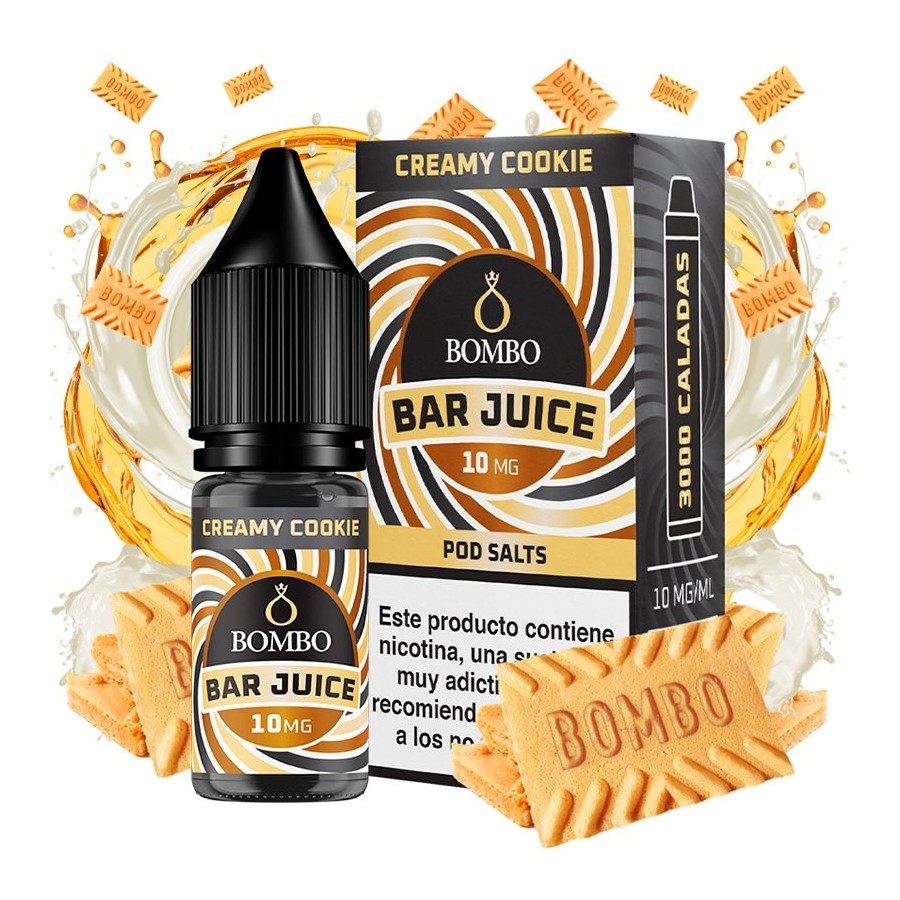 CREAMY COOKIE BAR JUICE NIC SALT 10ML 10MG BOMBO