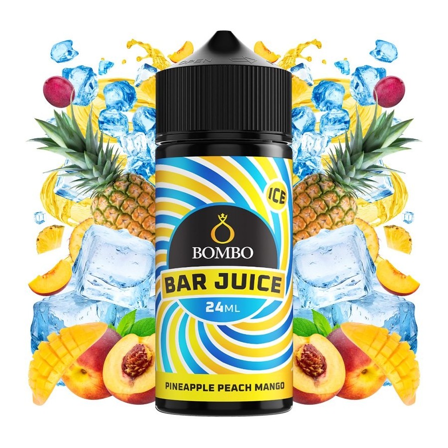 AROMA PINEAPPLE PEACH MANGO 24ML LONGFILL BAR JUICE BOMBO