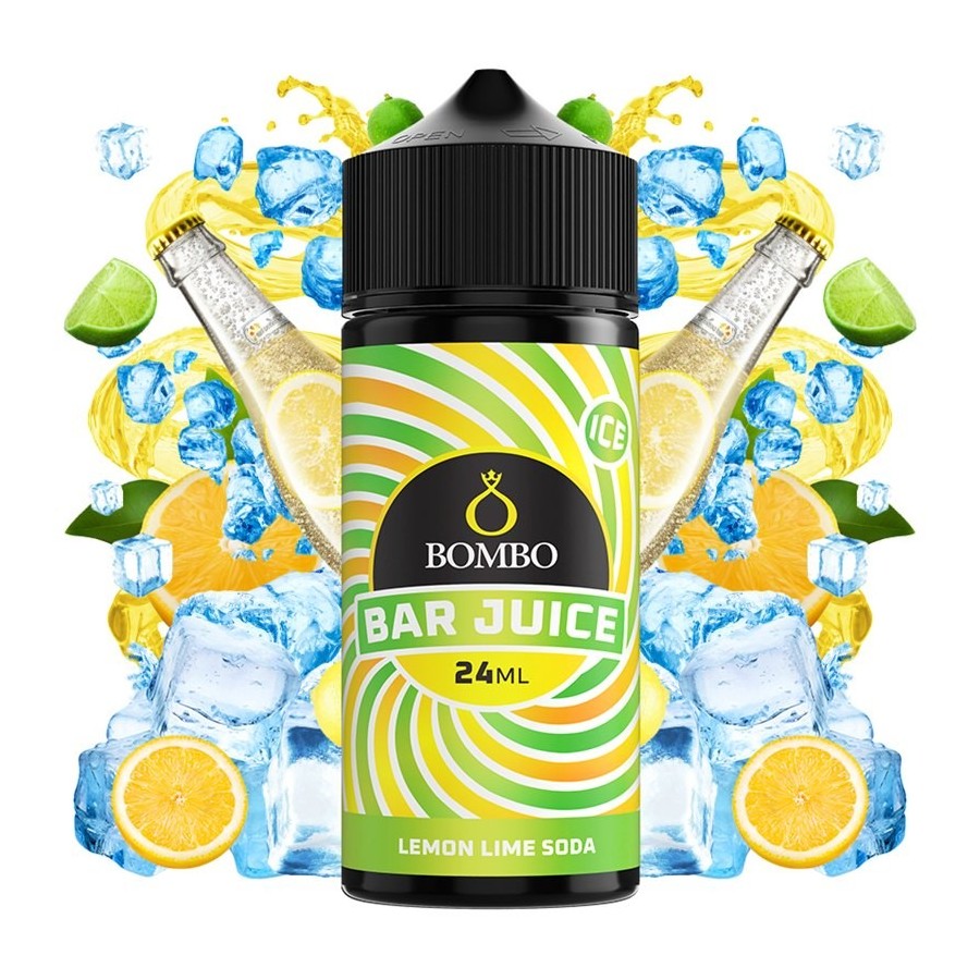 LEMON LIME SODA ICE 24ML AROMA LONGFILL BAR JUICE BOMBO