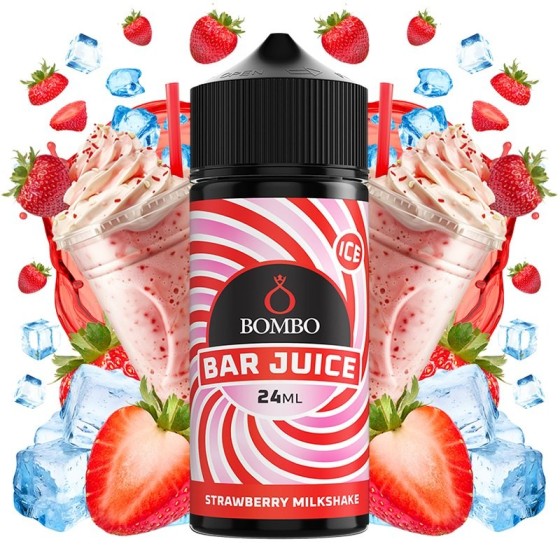 STRAWBERRY MILKSHAKE ICE 24ML AROMA LONGFILL BAR JUICE BOMBO