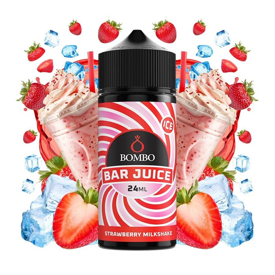 STRAWBERRY MILKSHAKE ICE 24ML AROMA LONGFILL BAR JUICE BOMBO