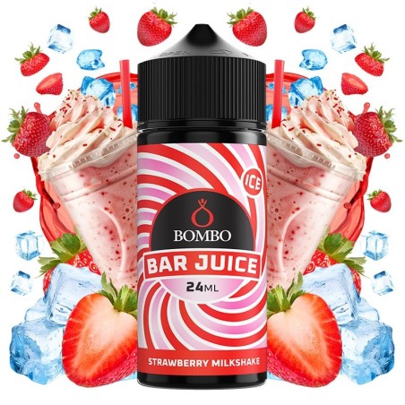 STRAWBERRY MILKSHAKE ICE 24ML AROMA LONGFILL BAR JUICE BOMBO
