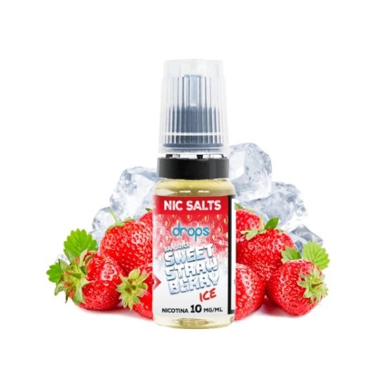 SWEET STRAWBERRY ICE BAR JUICE NIC SALT 10MG 10ML DROPS