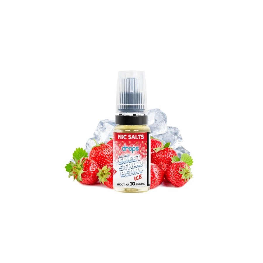 SWEET STRAWBERRY ICE BAR JUICE NIC SALT 10MG 10ML DROPS