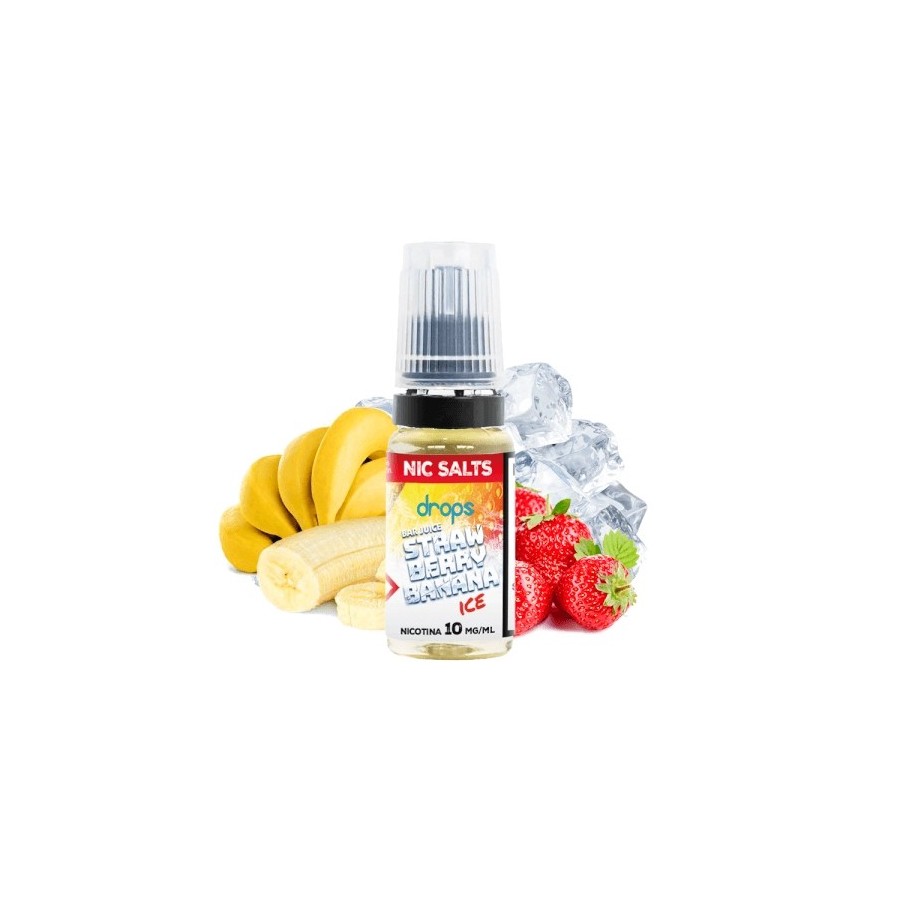 STRAWBERRY BANANA ICE BAR JUICE NIC SALT 20MG 10ML DROPS