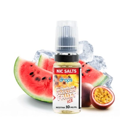 WATERMELON PASSION FRUIT ICE BAR JUICE NIC SALT 10MG 10ML DROPS