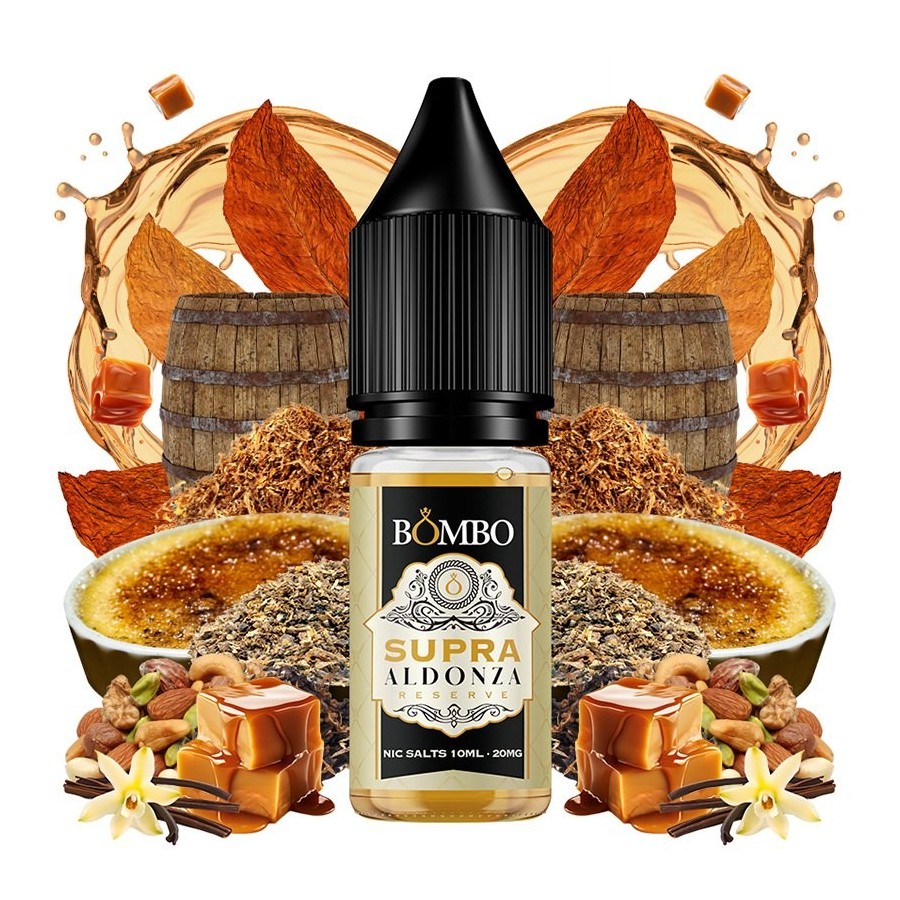 SUPRA ALDONZA RESERVE PLATINUM TOBACCOS NIC SALT 10ML 20MG BOMBO