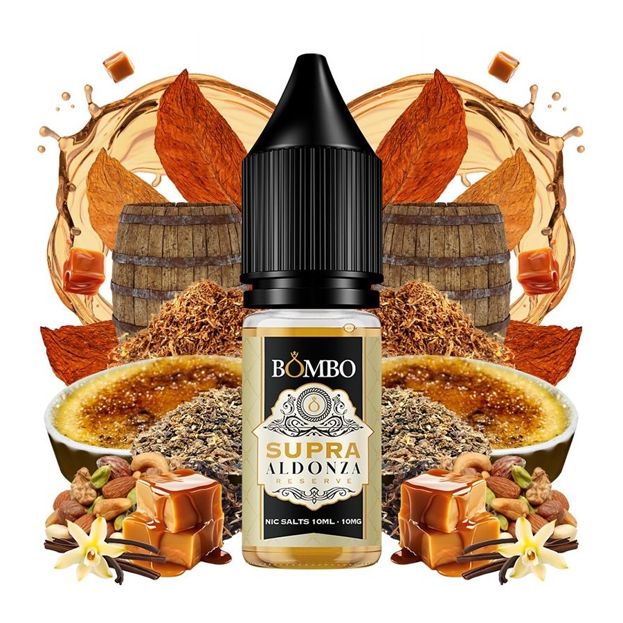 SUPRA ALDONZA RESERVE PLATINUM TOBACCOS NIC SALT 10ML 10MG BOMBO