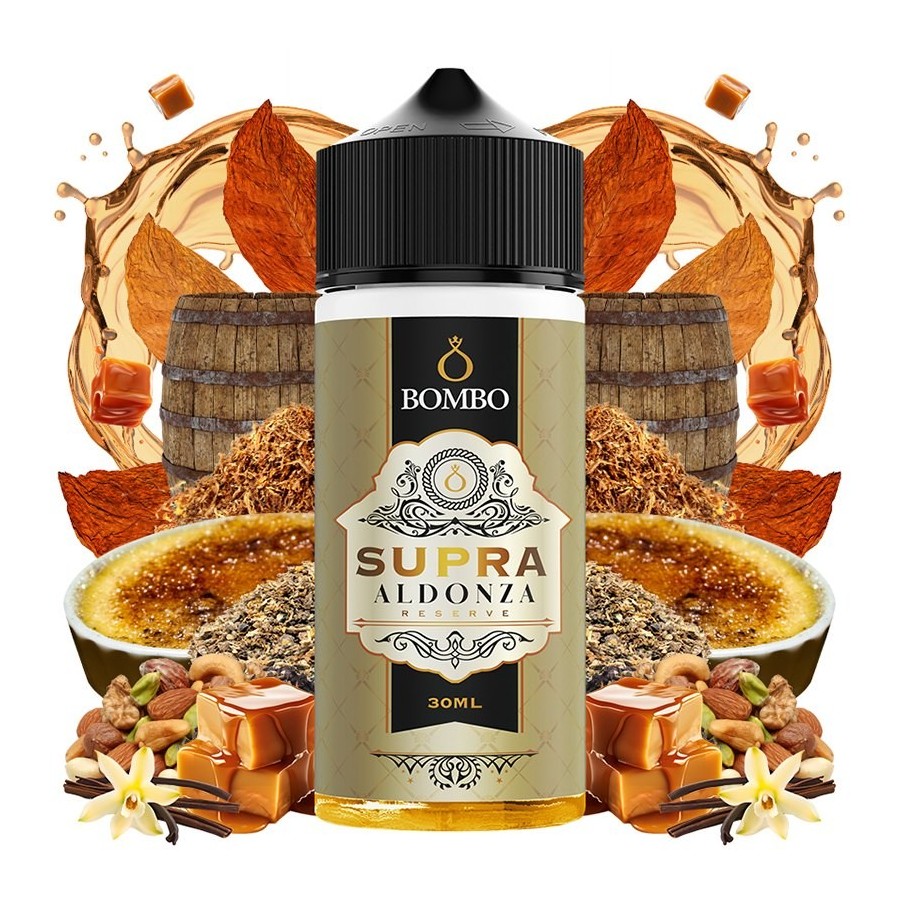 AROMA SUPRA ALDONZA RESERVE 30ML/120ML LONGFILL PLATINUM TOBACCOS BY BOMBO