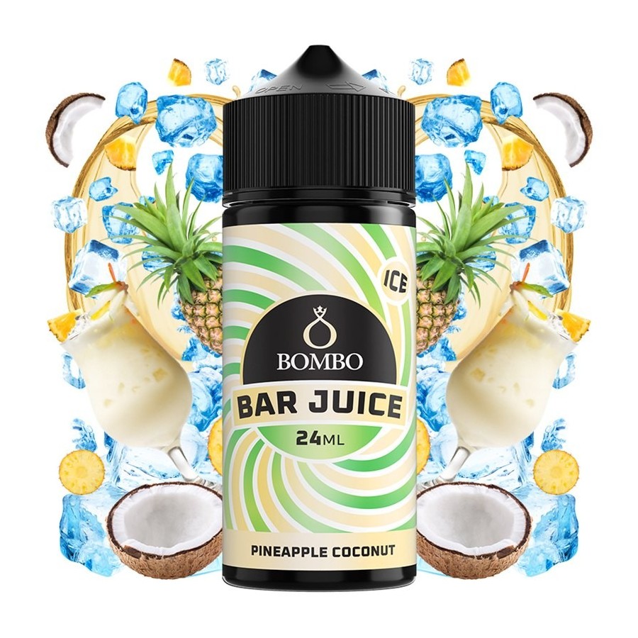 AROMA PINEAPPLE COCONUT ICE 24ML LONGFILL BOMBO BAR JUICE