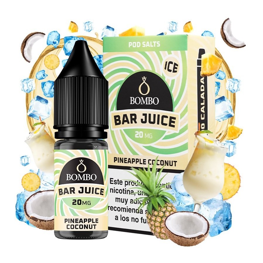 PINEAPPLE COCONUT NIC SALT 10ML 20MG BAR JUICE BOMBO