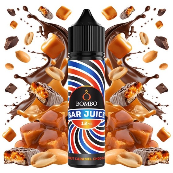 AROMA PEANUT CARAMEL CHOCOLATE 12ML LONGFILL BOMBO BAR JUICE