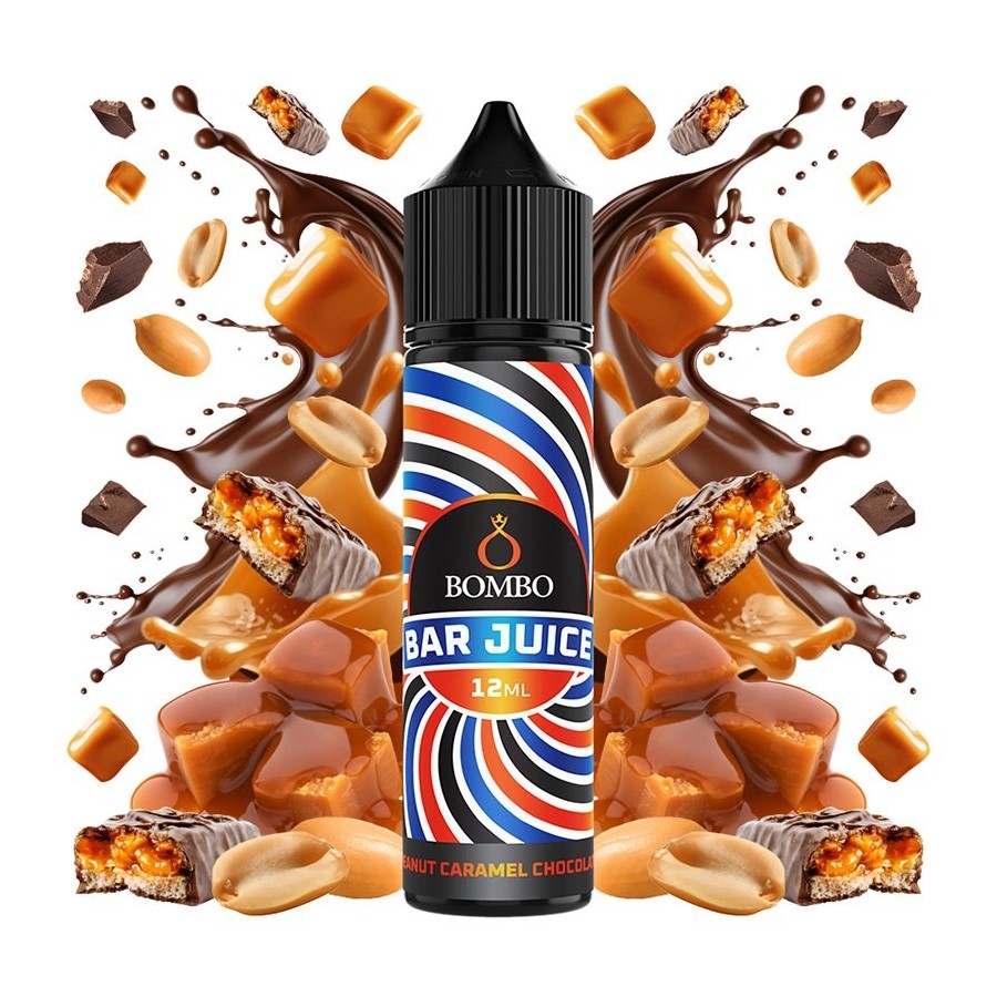 AROMA PEANUT CARAMEL CHOCOLATE 12ML LONGFILL BOMBO BAR JUICE