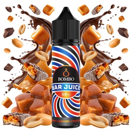 AROMA PEANUT CARAMEL CHOCOLATE 12ML LONGFILL BOMBO BAR JUICE