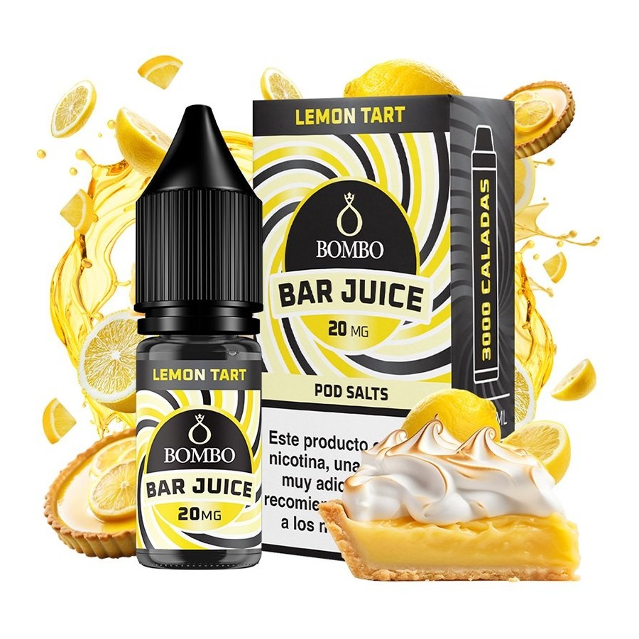 LEMON TART BAR JUICE NIC SALT 10ML 20MG BOMBO